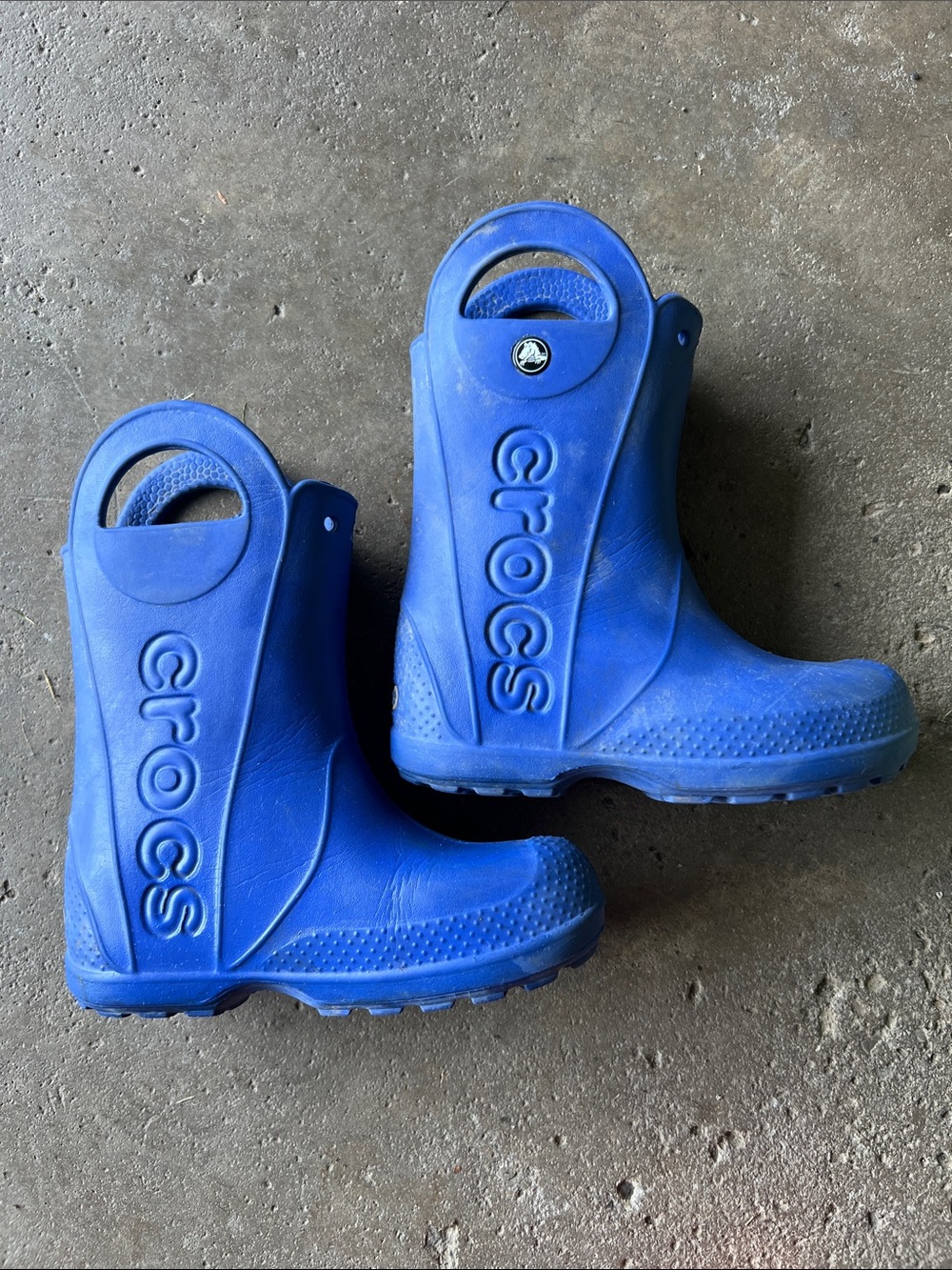 CROCS Kids Royal Blue Waterproof Rain Boots